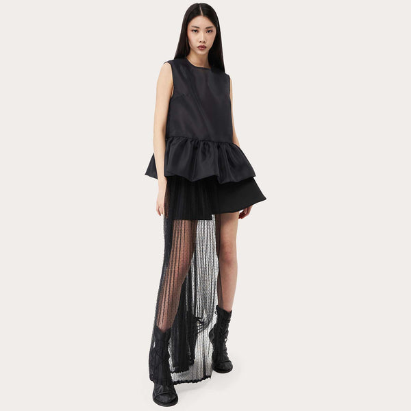 <span class="grassetto"> MINIGONNA </span> Tulle Pois Nera